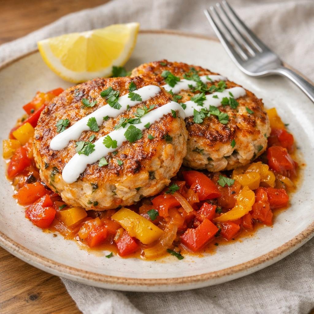 galettes de saumon Chakalaka