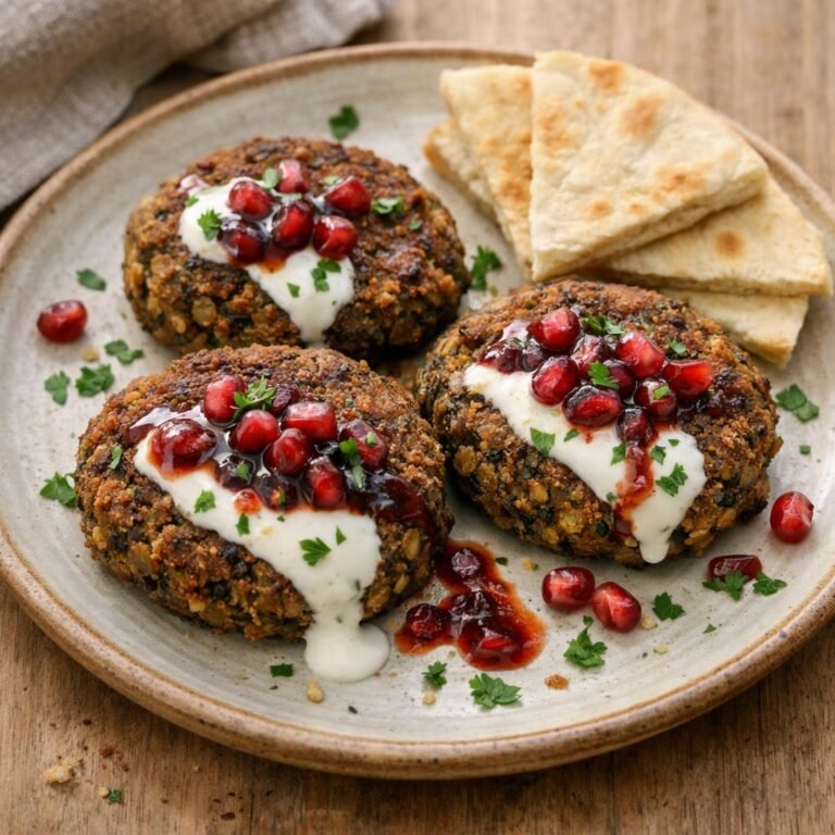 Galettes lentilles-noix Kefta