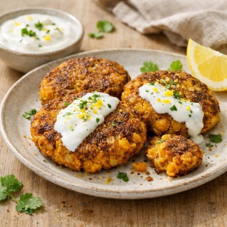 Galettes pois chiches curry