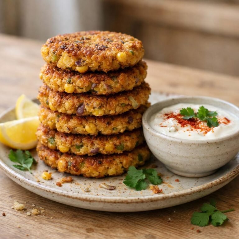 Galettes pois chiches pimentées