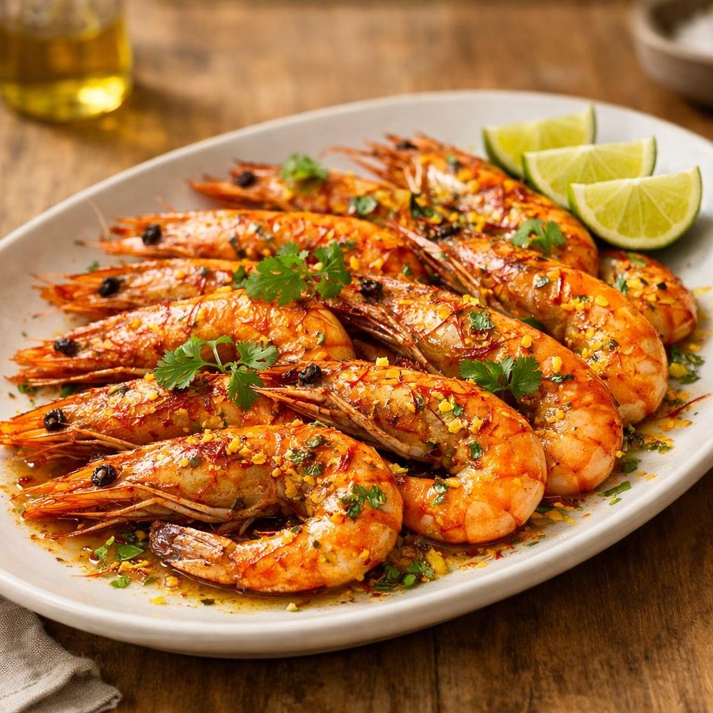 Gambas au safran