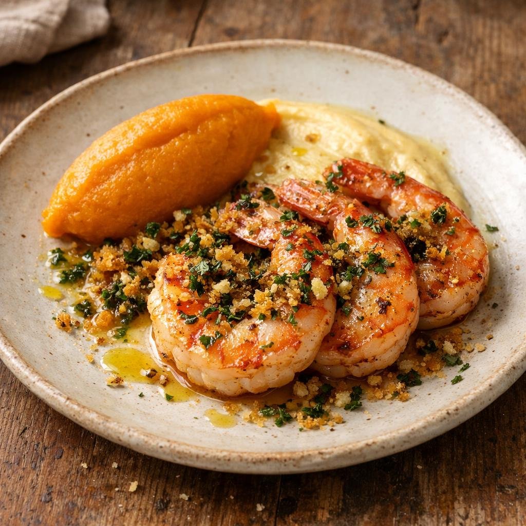 gambas et persillade