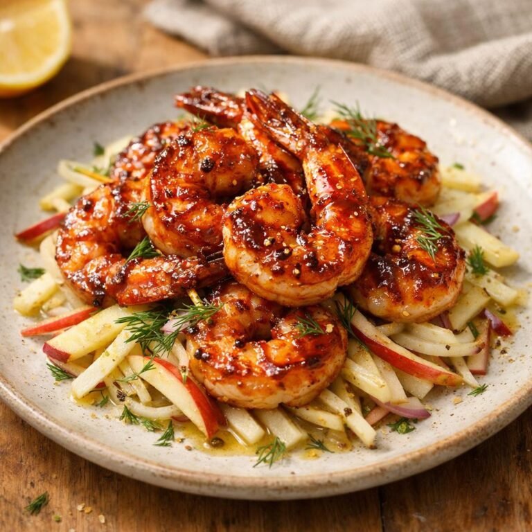 Gambas laquées barbecue