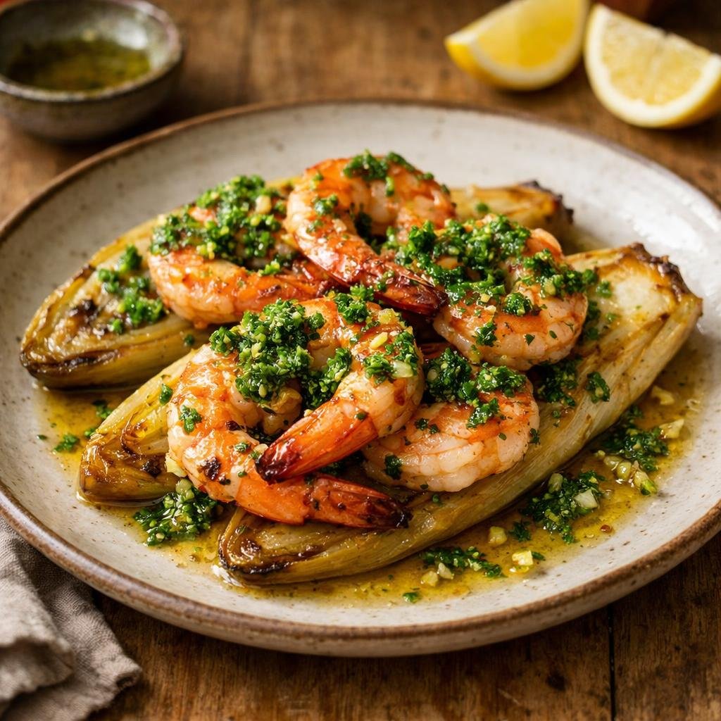 gambas marinées citron