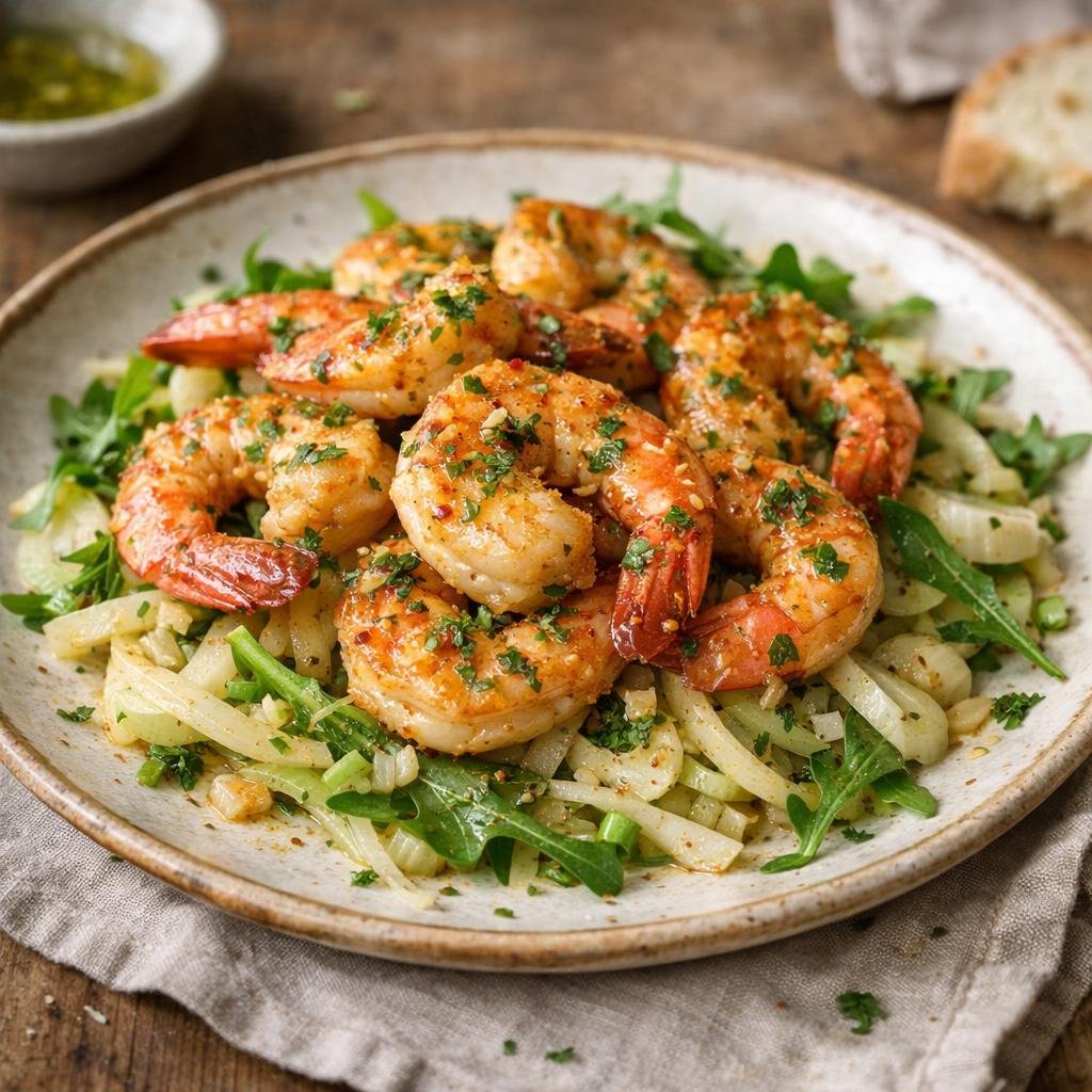 Gambas rôties citronnelle