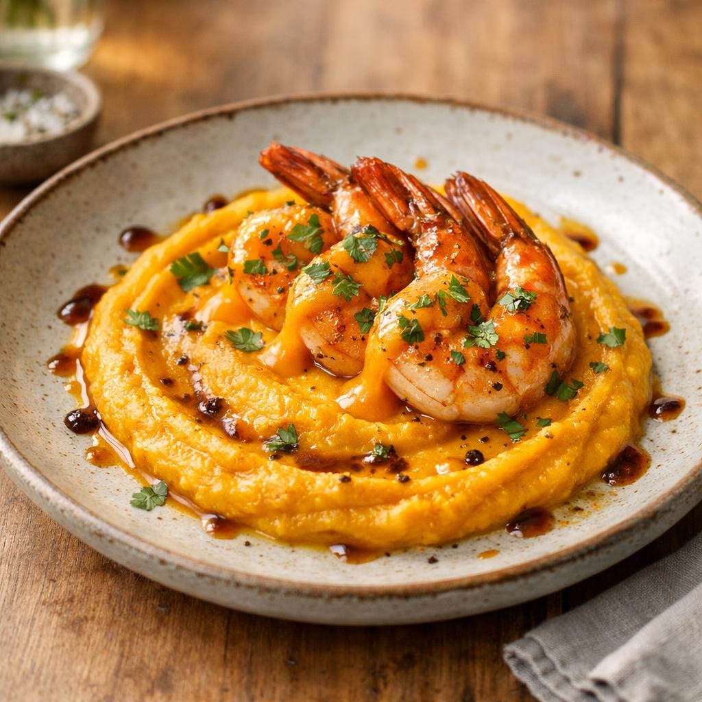 Gambas rôties mangue Habanero