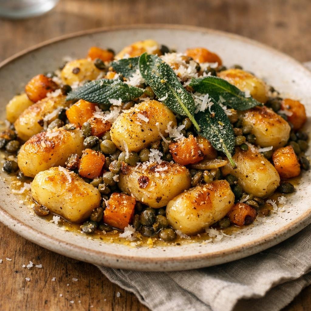 Gnocchi de courge poêlés