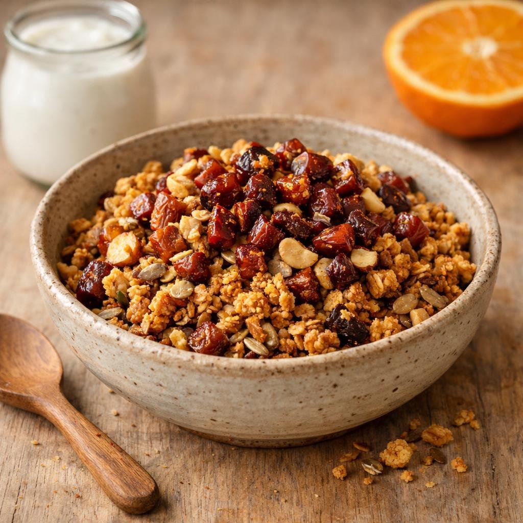 Granola jujubes noisettes