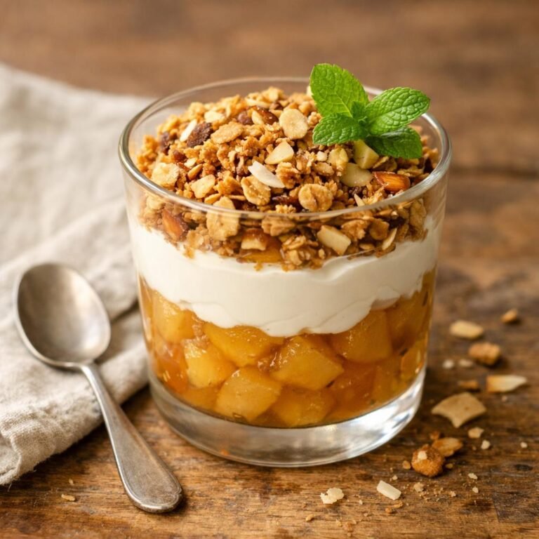 Verrine coings pochés