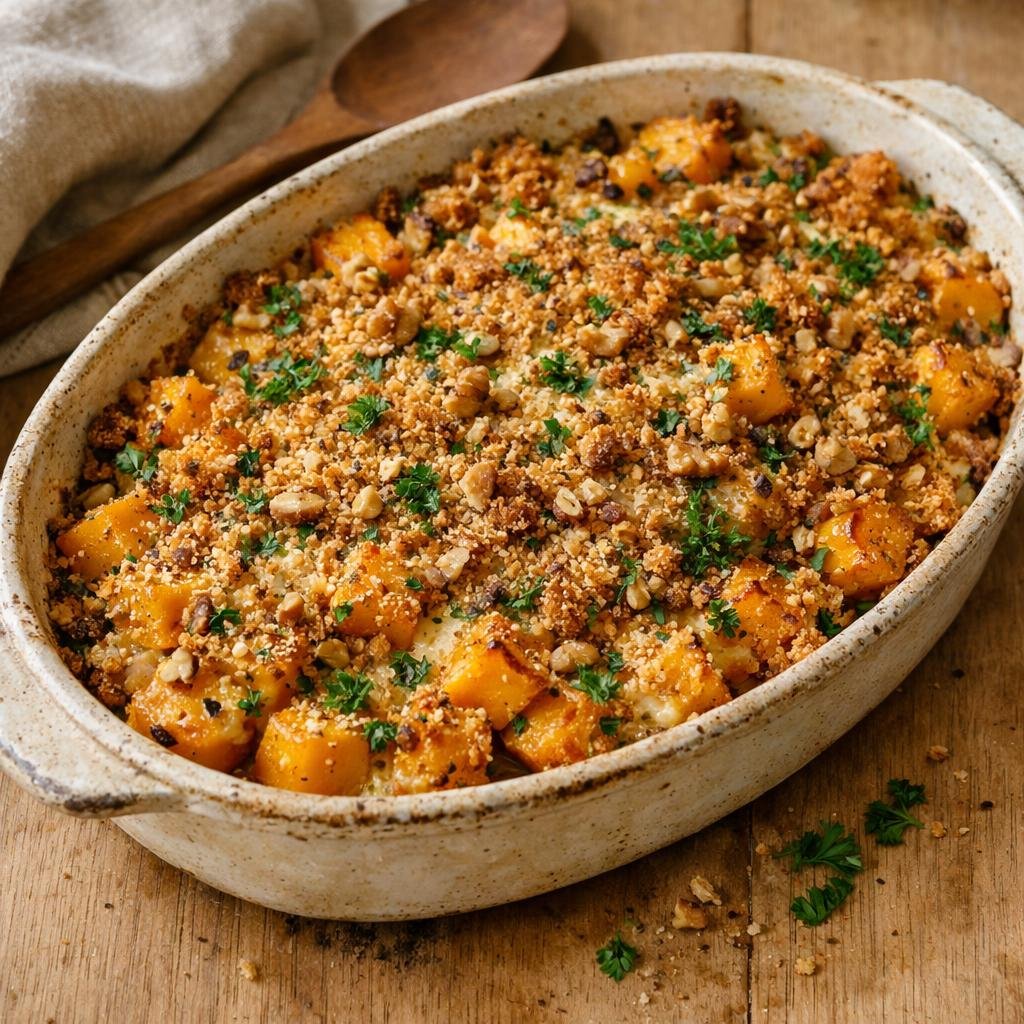 Gratin automnal de butternut