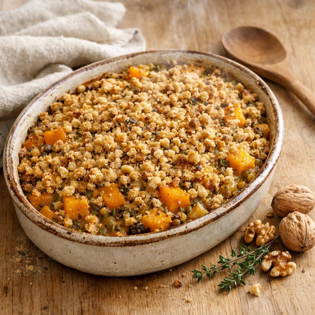 Gratin butternut curry