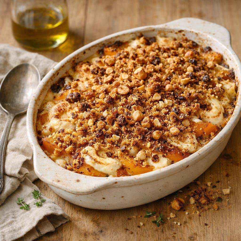 Gratin butternut chèvre