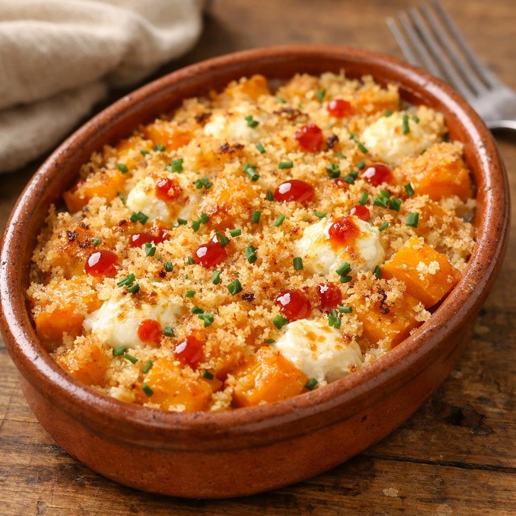 Gratin butternut chèvre