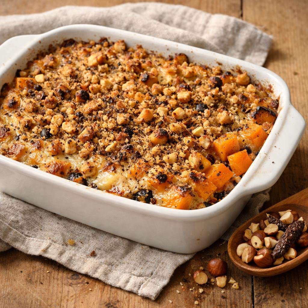 Gratin butternut lentilles