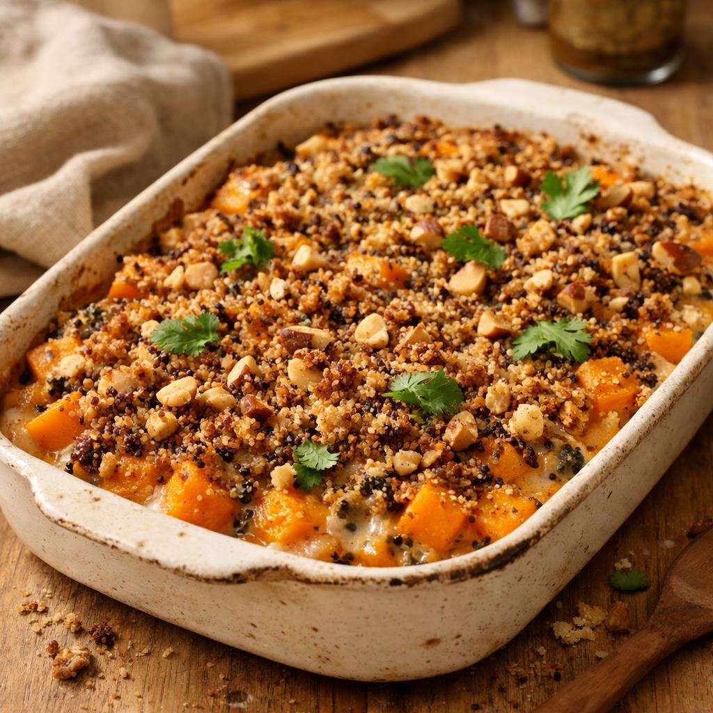 Gratin butternut massalé