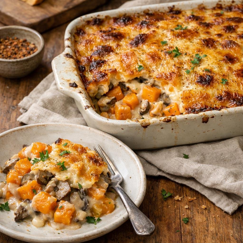 Gratin butternut moussaka