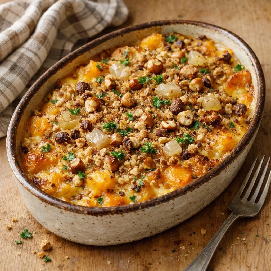 Gratin butternut oignon fermenté