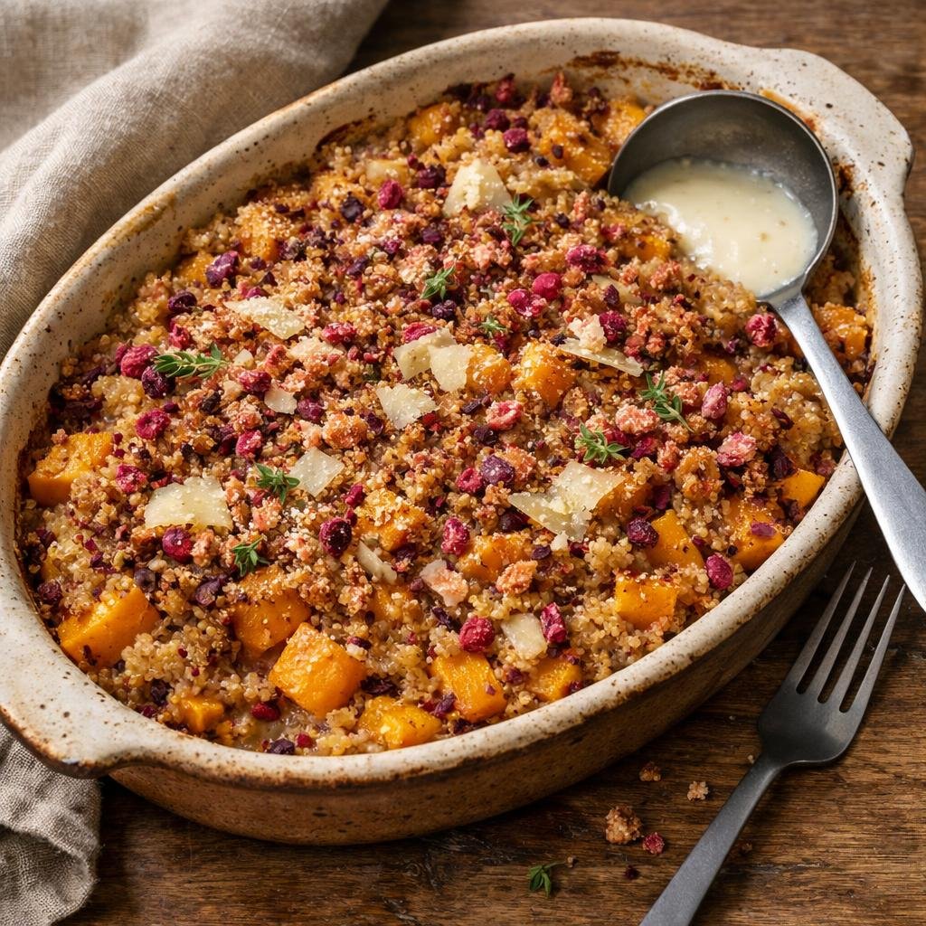 Gratin butternut quinoa