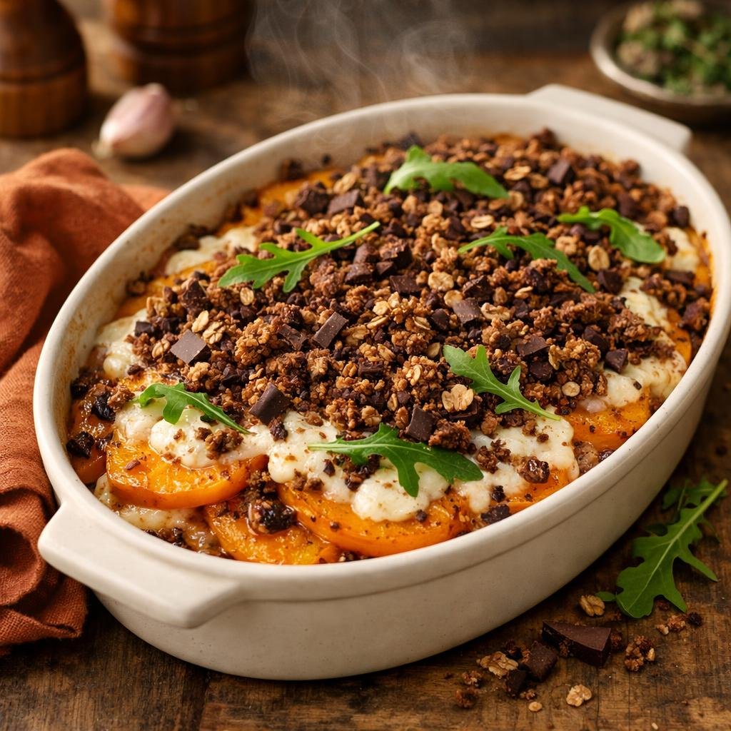 Gratin butternut chèvre