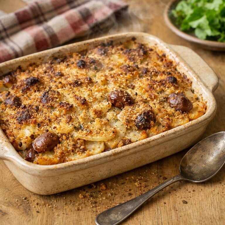 Gratin céleri-rave châtaignes