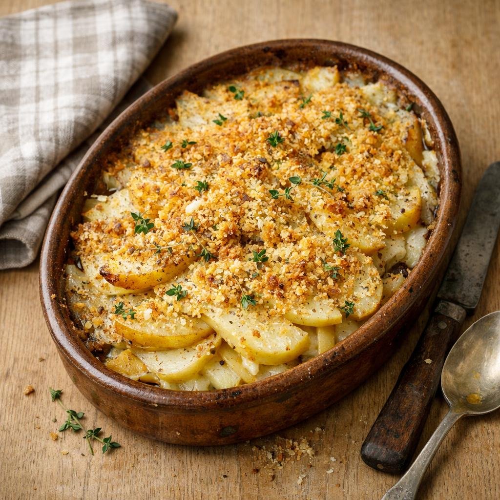 Gratin céleri‑rave et poires