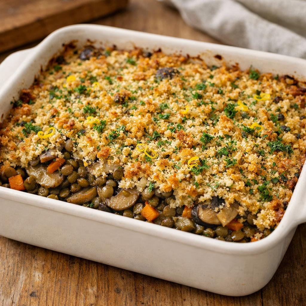 Gratin de lentilles