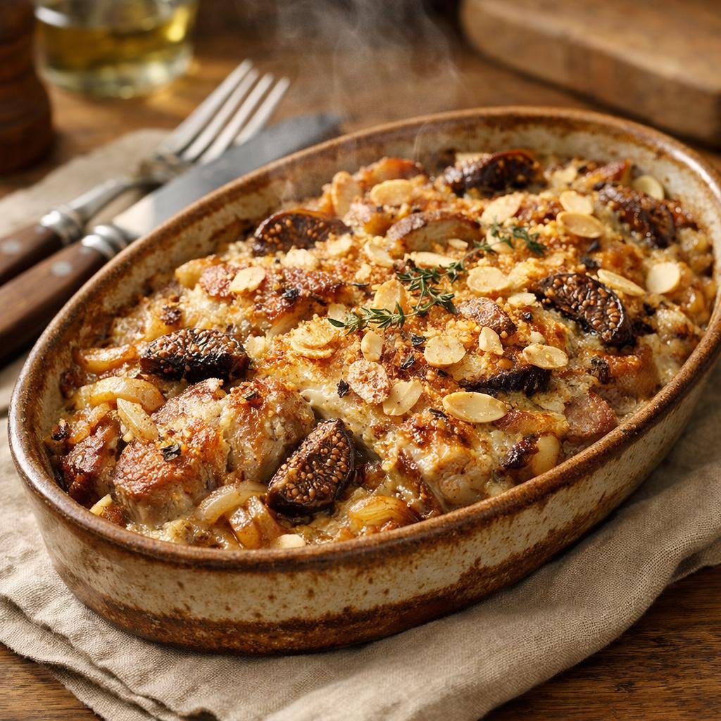 gratin de porc aux figues