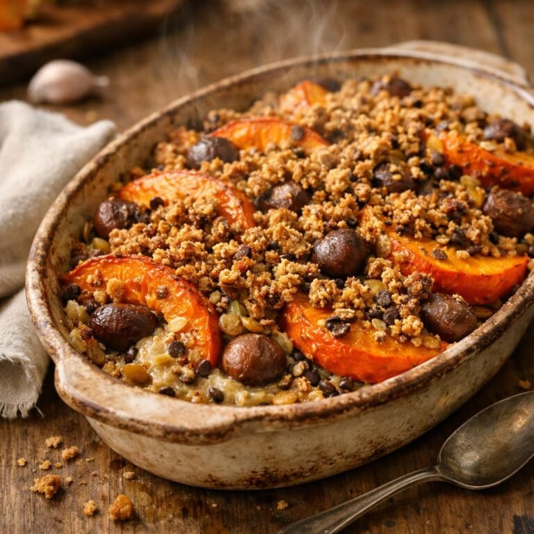 Gratin potimarron châtaignes