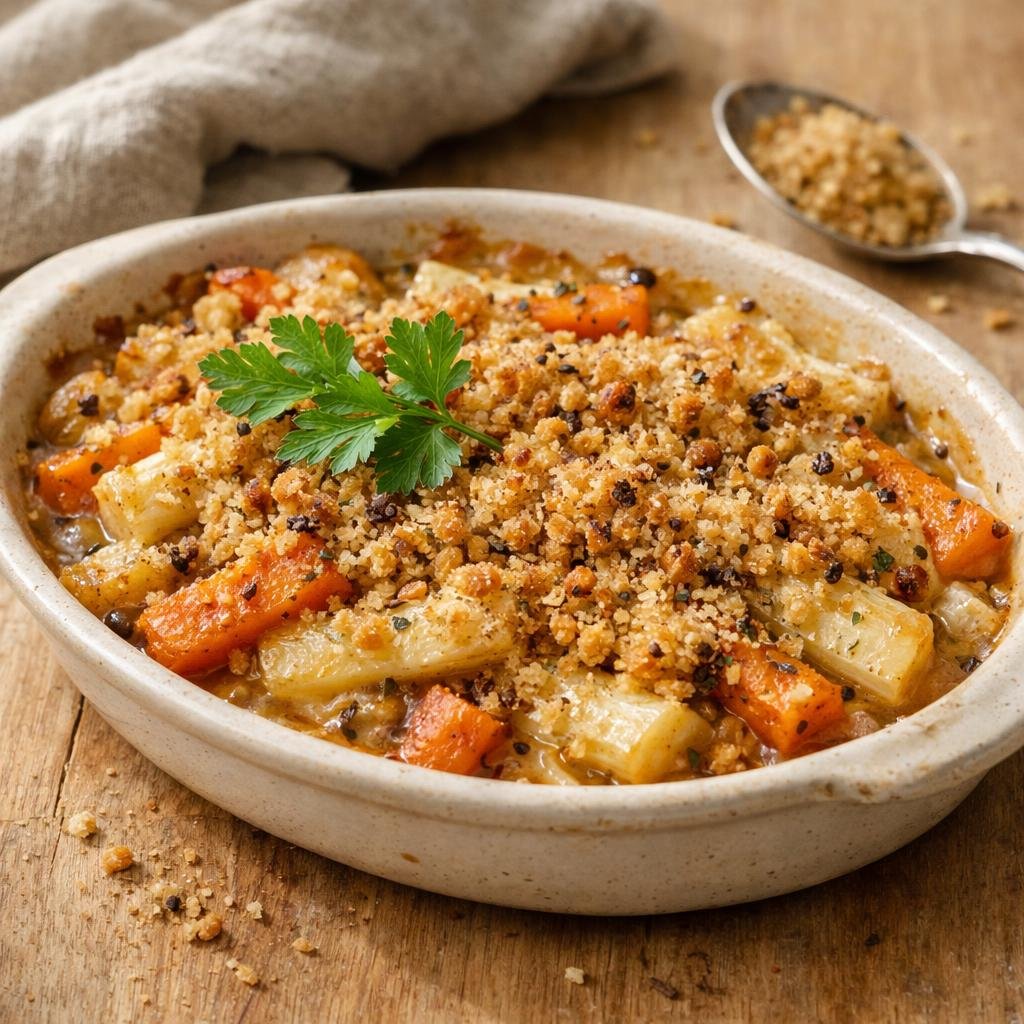 Gratin panais carottes