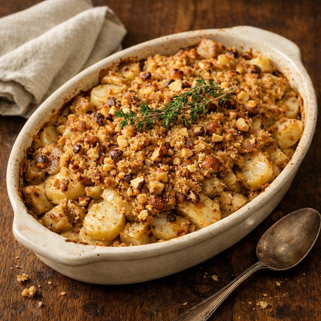 Gratin panais et topinambours