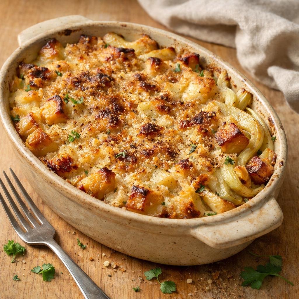 Gratin panais fenouil