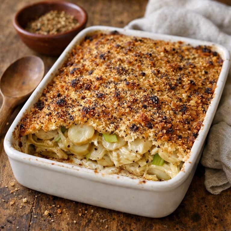 Gratin topinambours poireaux