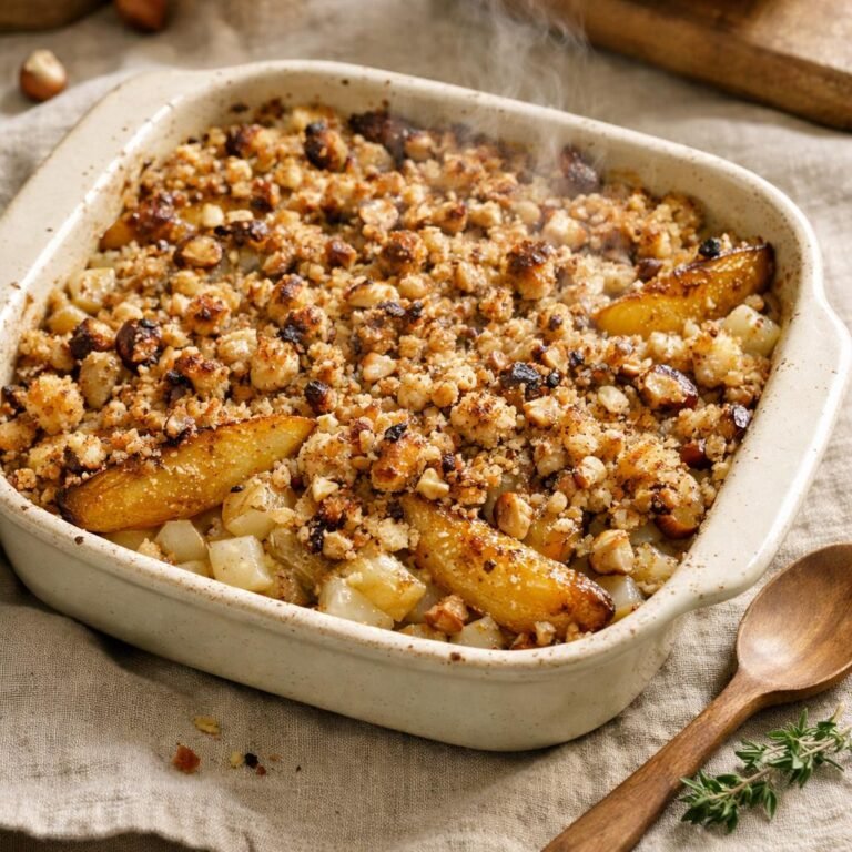 Gratin topinambours poires
