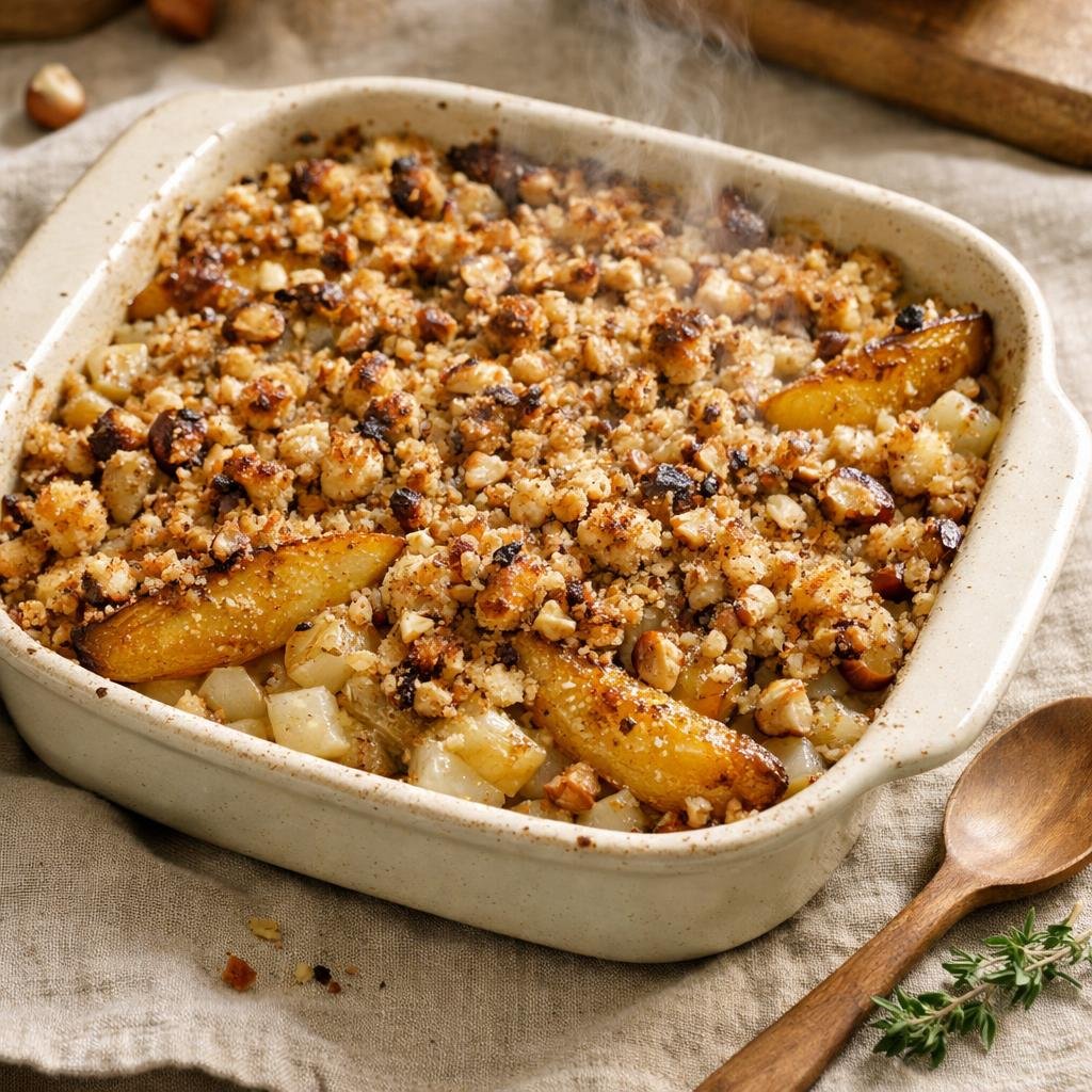 Gratin topinambours poires