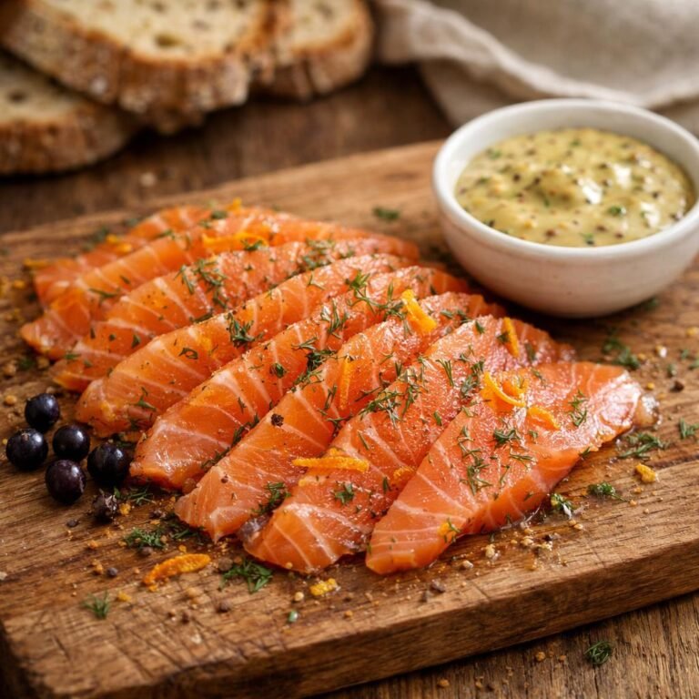 Gravlax saumon genièvre