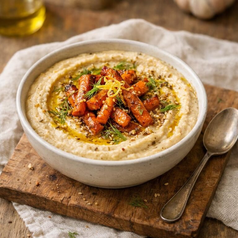 Houmous carottes rôties