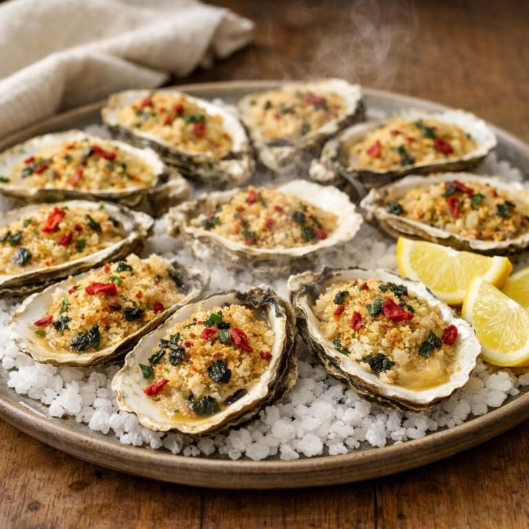 Huîtres gratinées Peps'Sel