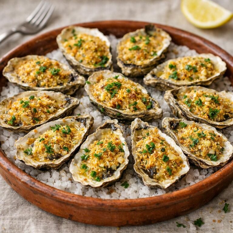 Huîtres gratinées
