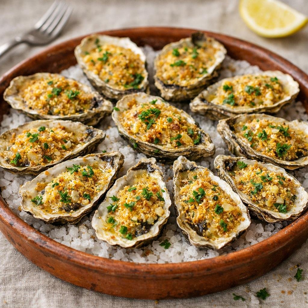 Huîtres gratinées
