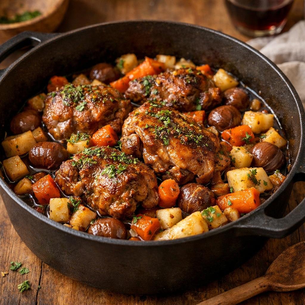 Jarret de porc au Maquis