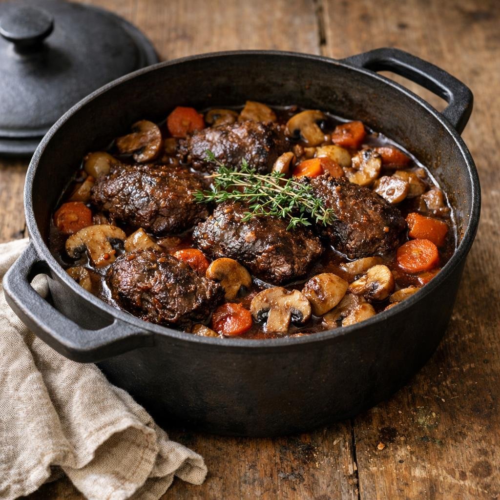 Joue de bœuf au thym