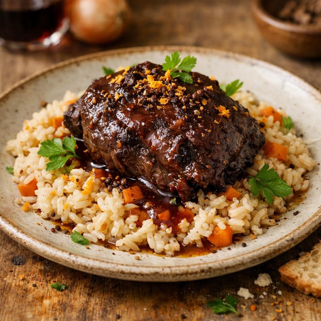Joue de bœuf braisée