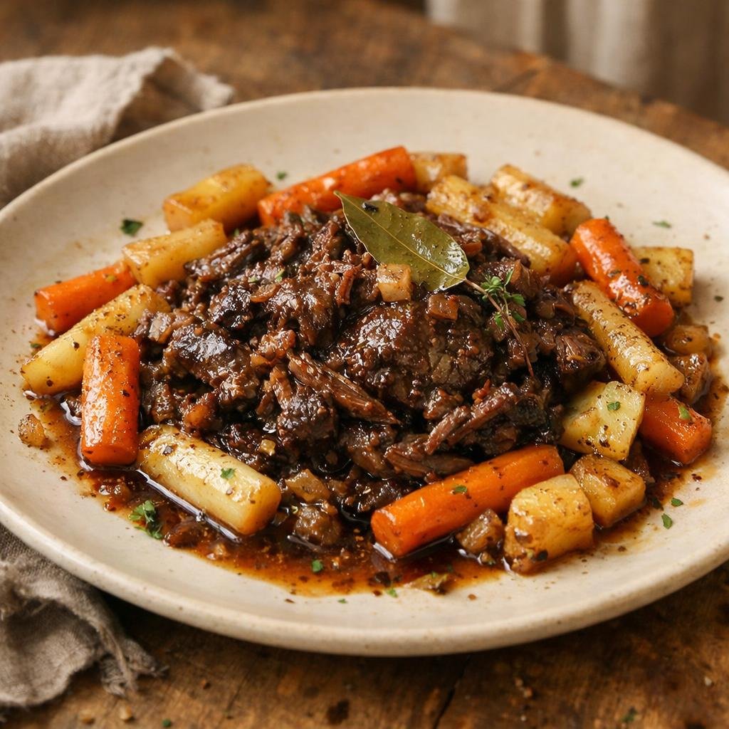 Joue de bœuf confite