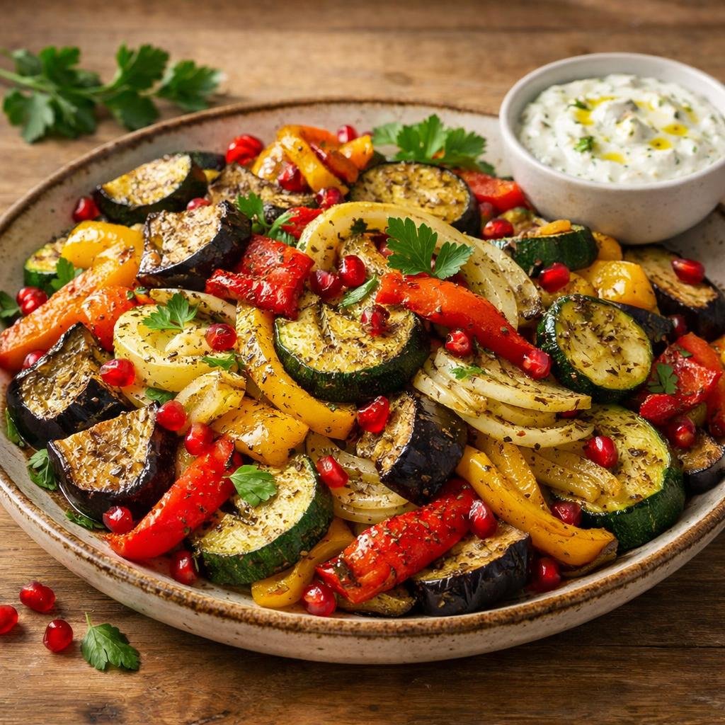 légumes rôtis aux herbes