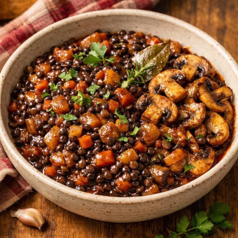 Lentilles beluga BBQ