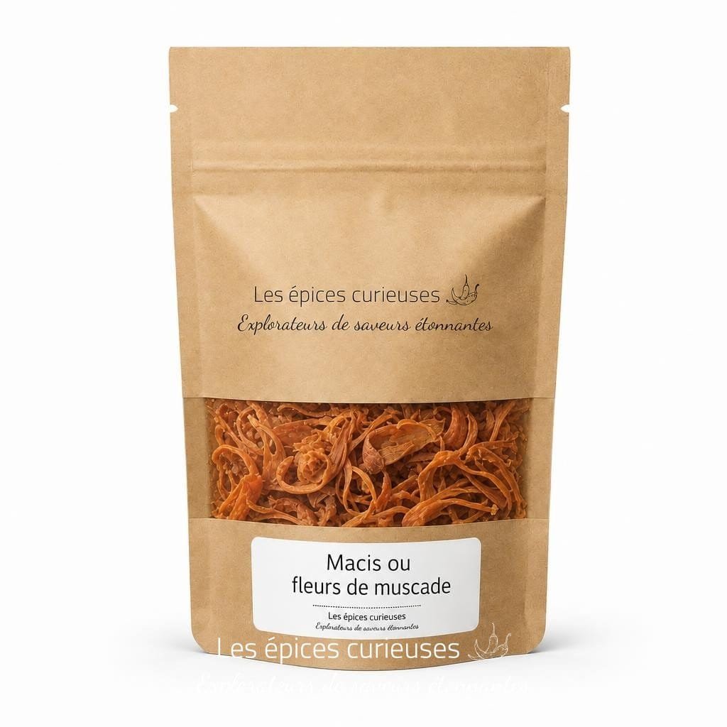 Macis ou fleurs de muscade - Packaging - Les Épices Curieuses