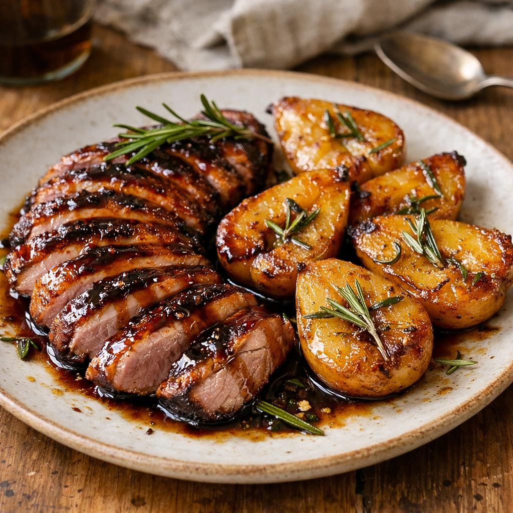 magret de canard laqué