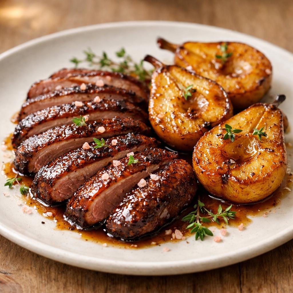 magret de canard laqué