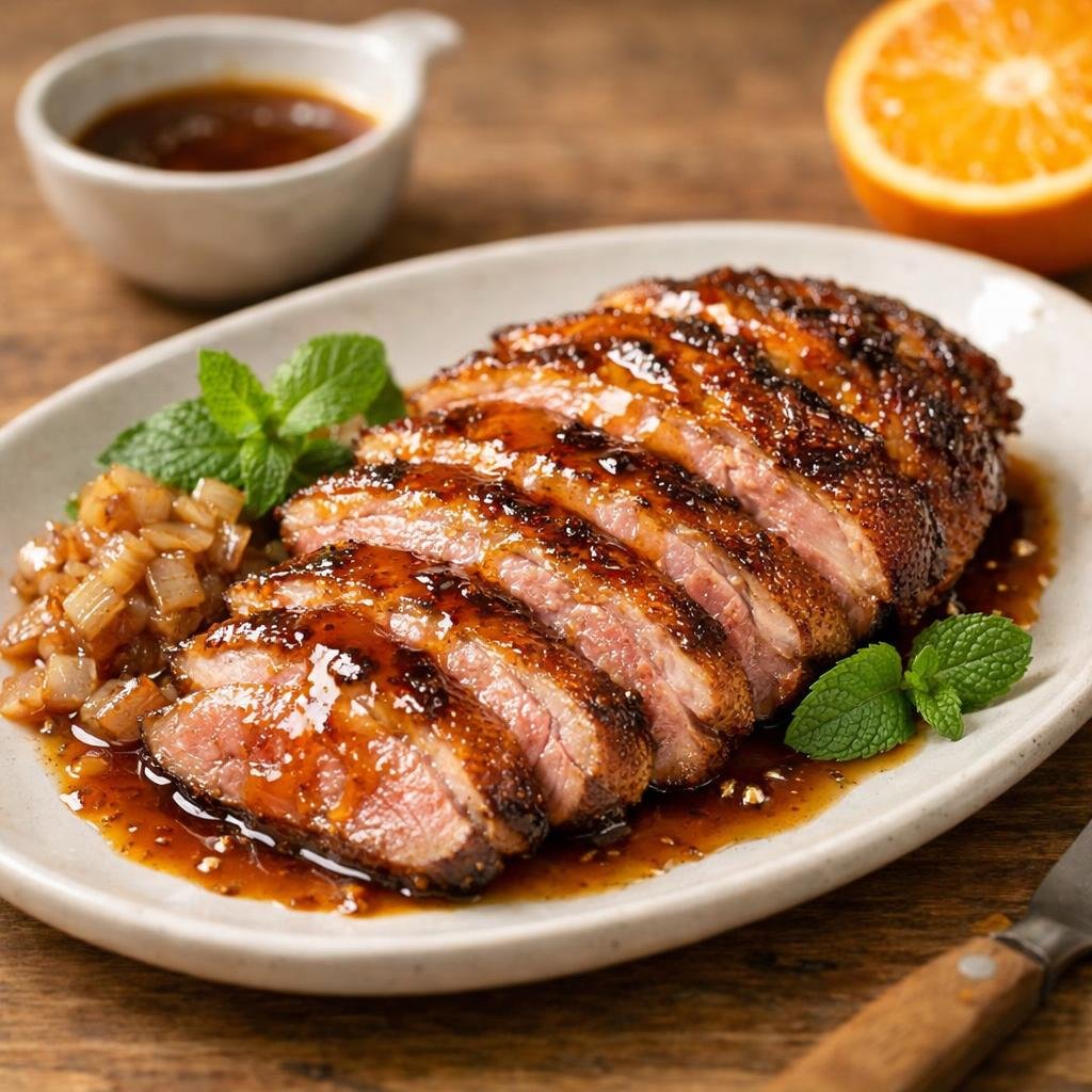 magret de canard laqué