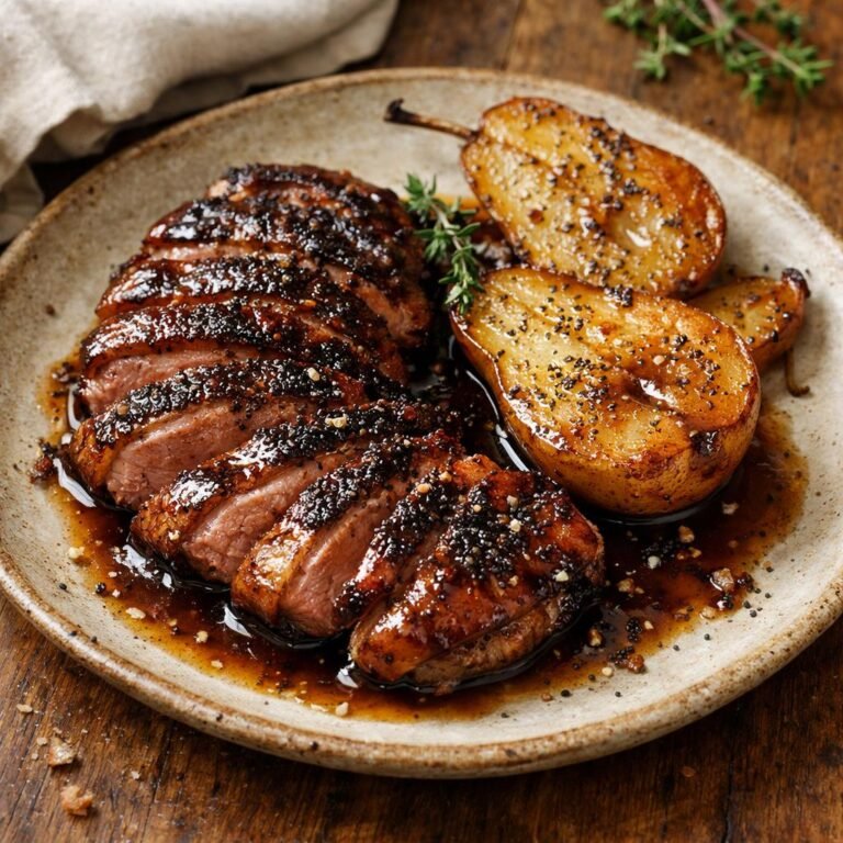 Magret de canard laqué